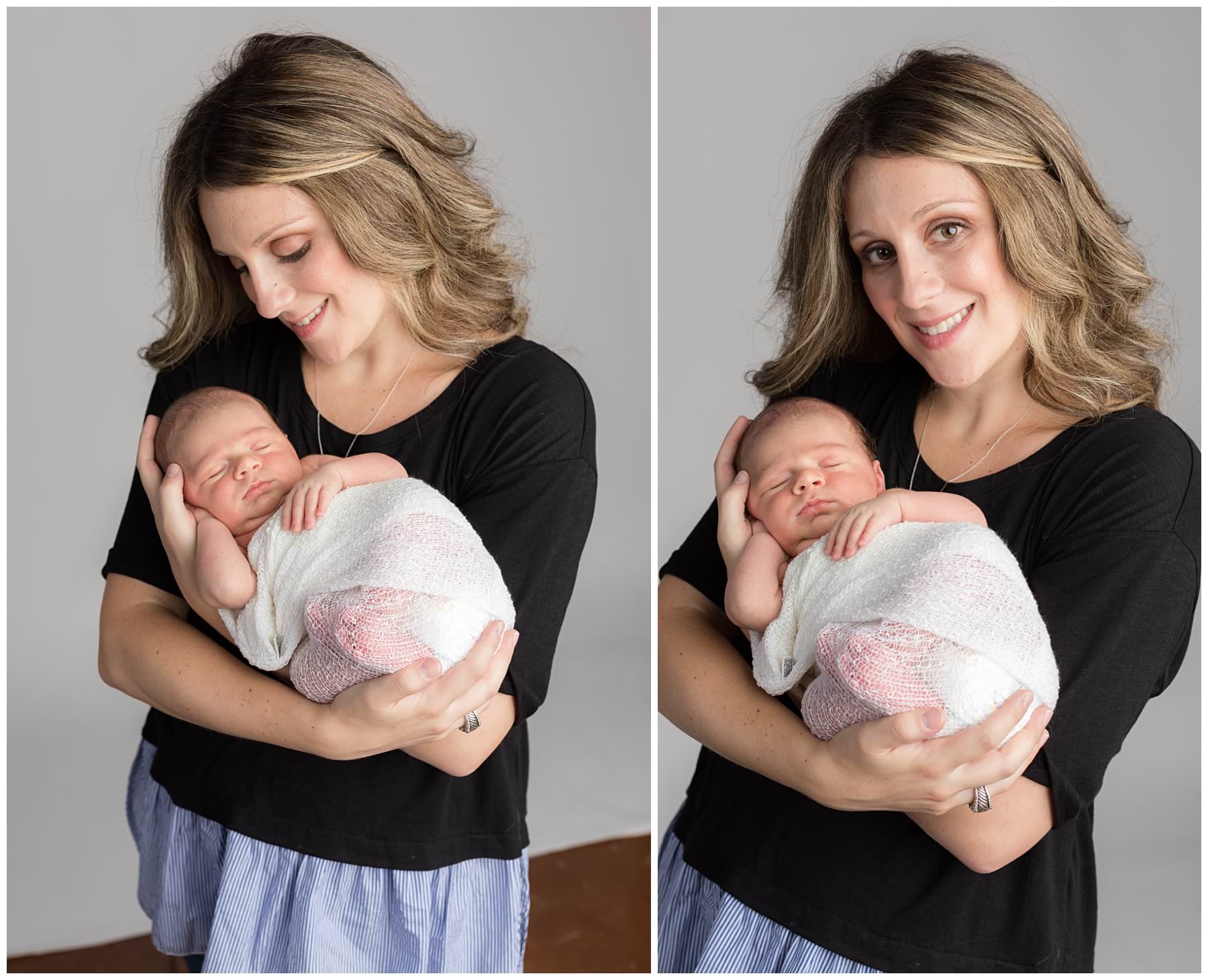 Newborn with mother portraits