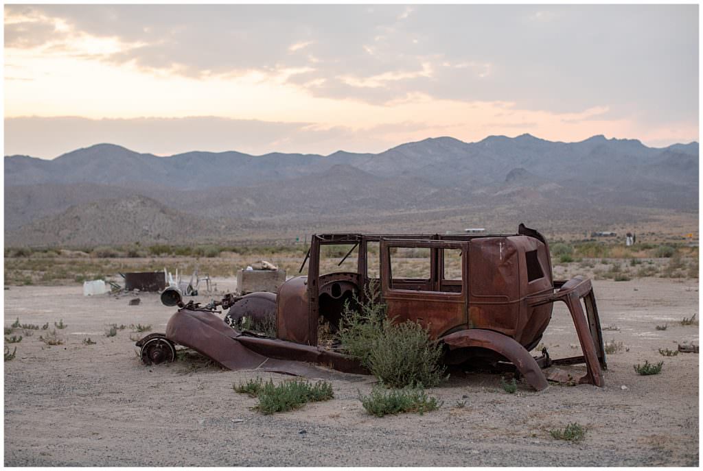decaying vehicles on loneliest road in america