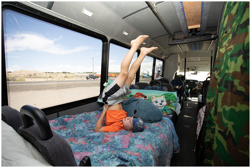 bus in a bed for a child to sleep on