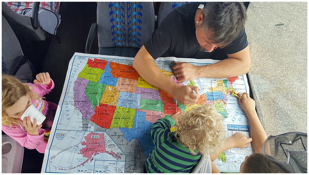 road trip map for family road trip