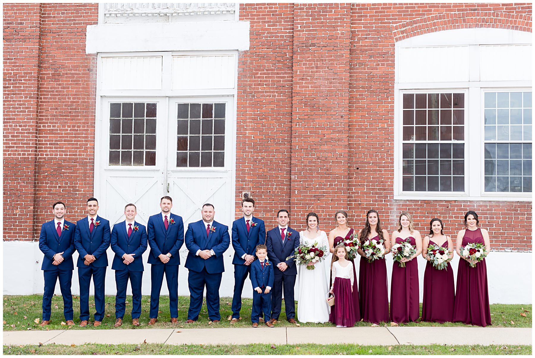 bridal party line up