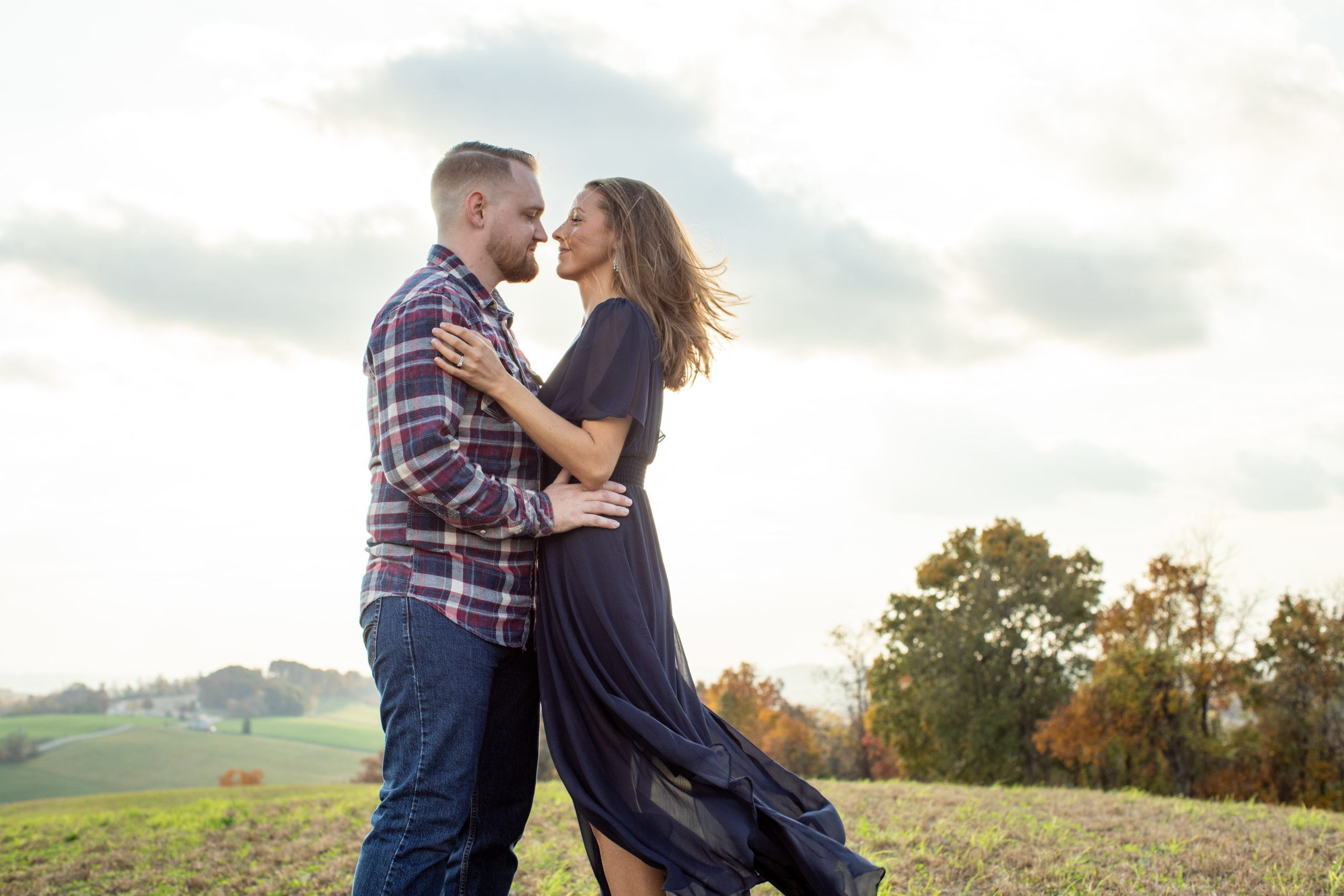 outdoor rural engagement photography
