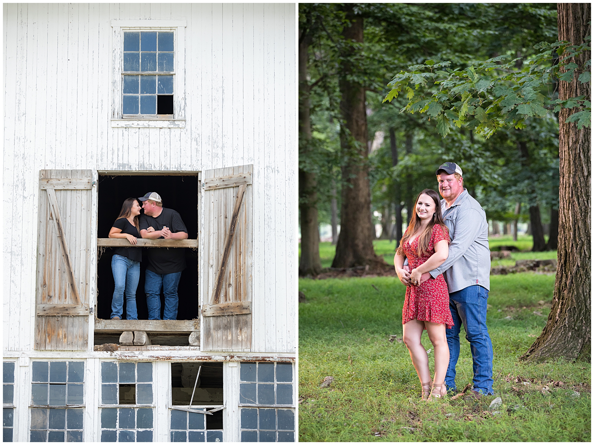 outdoor rural farm engagement photography
